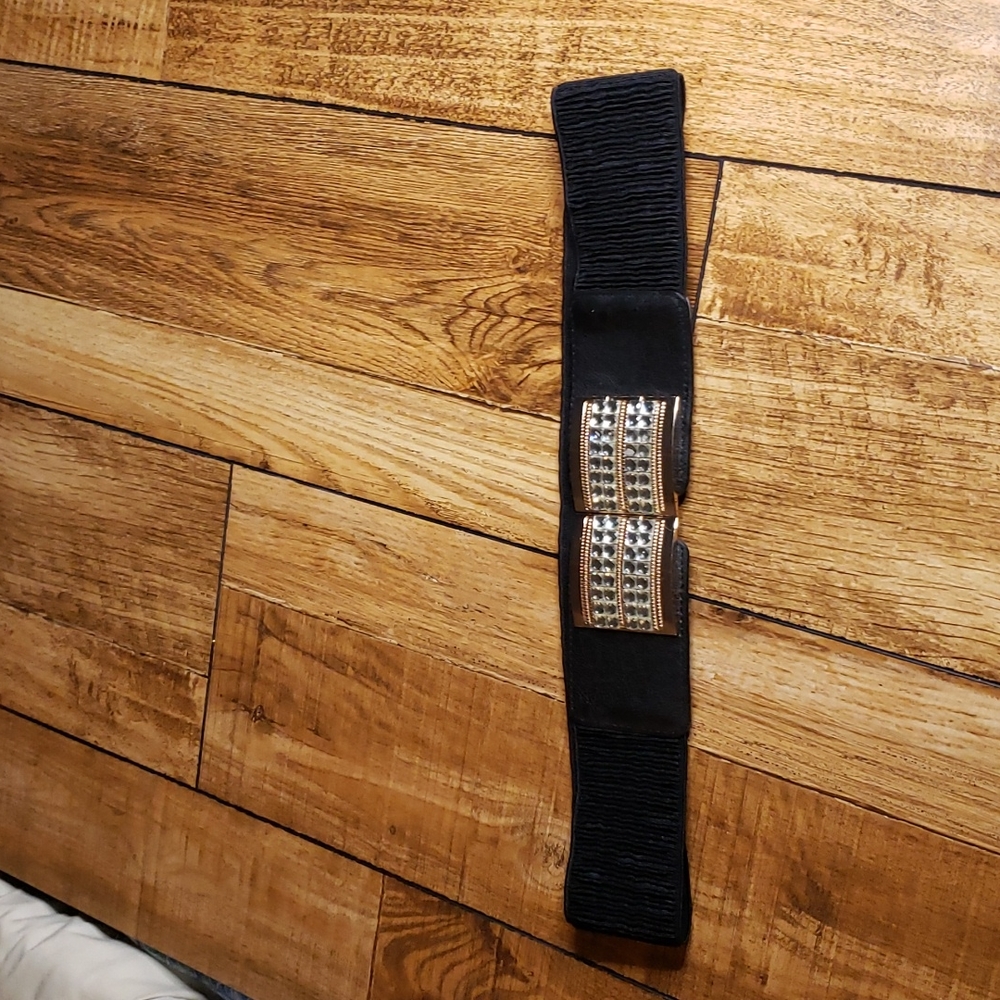 Cato black Stretchy belt size M/L